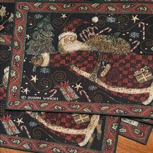 Festive Holiday placemats.  Three designs